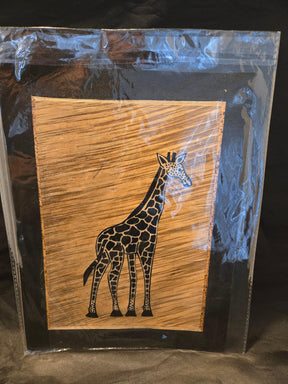 Giraffe Banana Leaf Collage - Ase Origins