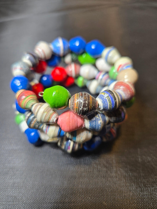 Paper Bead Wrap Bracelet - Ase Origins