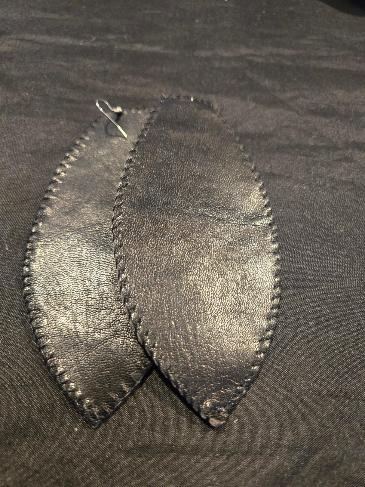 Large leather Earrings - Ase Origins