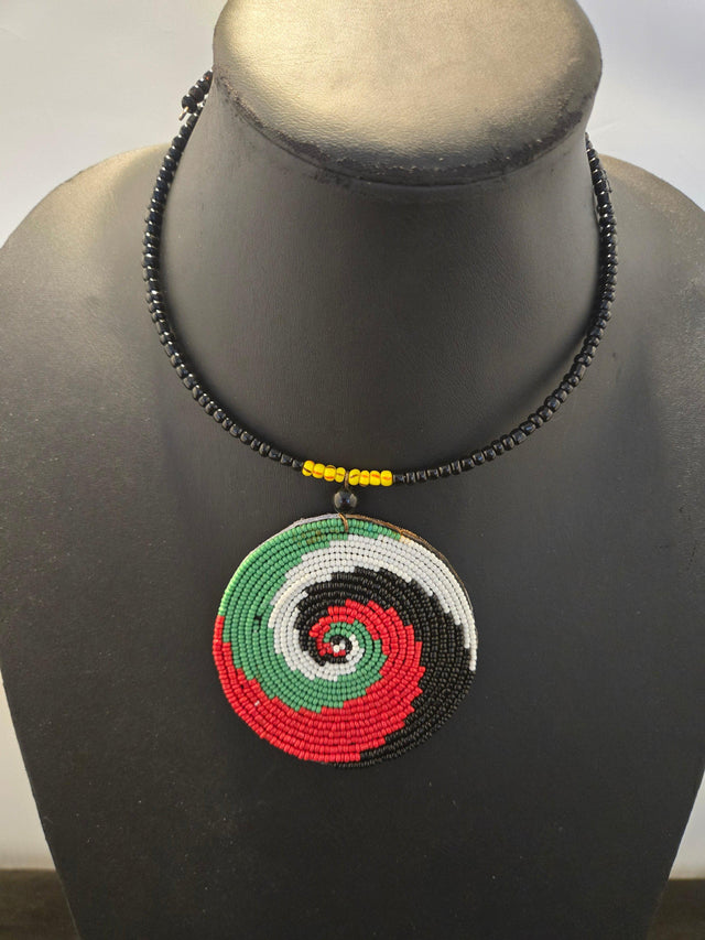 Swirled Cowrie and bead Choker - Ase Origins