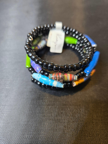 Paper Bead Wrap Bracelet - Ase Origins