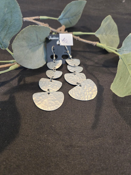 Kenyan Tin Metal Earrings - Ase Origins