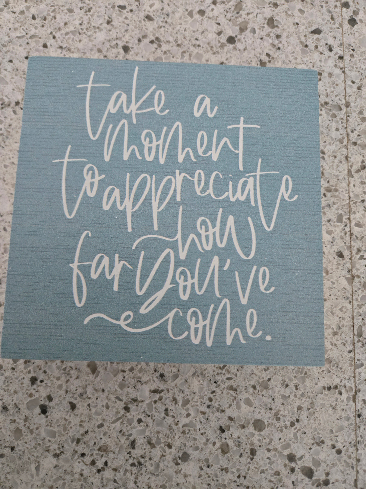 Take a Moment. Wood Square
