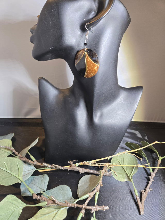 Coconut Shell Earrings - Ase Origins