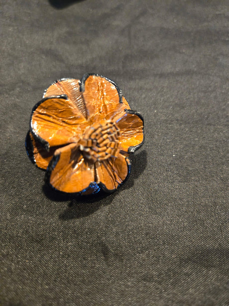 Leather Flower Ring - Ase Origins