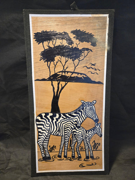 Zebras Banana Leaf Collage - Ase Origins